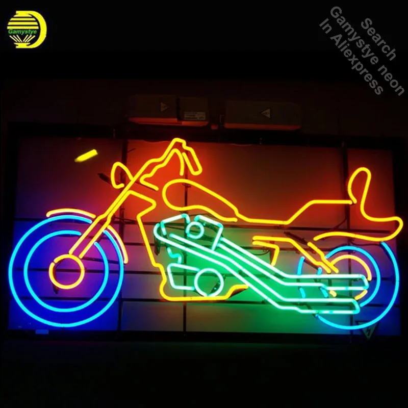 Неоновая вывеска для езды на мотоцикле, неоновая лампа, неоновая вывеска, стеклянная трубка, ручная работа, знаковая вывеска, неоновая вывеска с подсветкой, онлайн