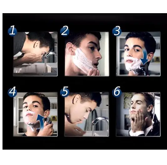 4pcs lot Professional Shaving 5 Layers Razor Blades Compatible for Gillettee Fusione For Men Face Care 4