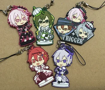 

5pcs/lot Idolish7 Anime keychain IZUMI IORI YAMATO NIKAIDO SOGO NAGI TAMAKI Gaku Mitsuki OSAKA Rubber strap/mobile phone charms