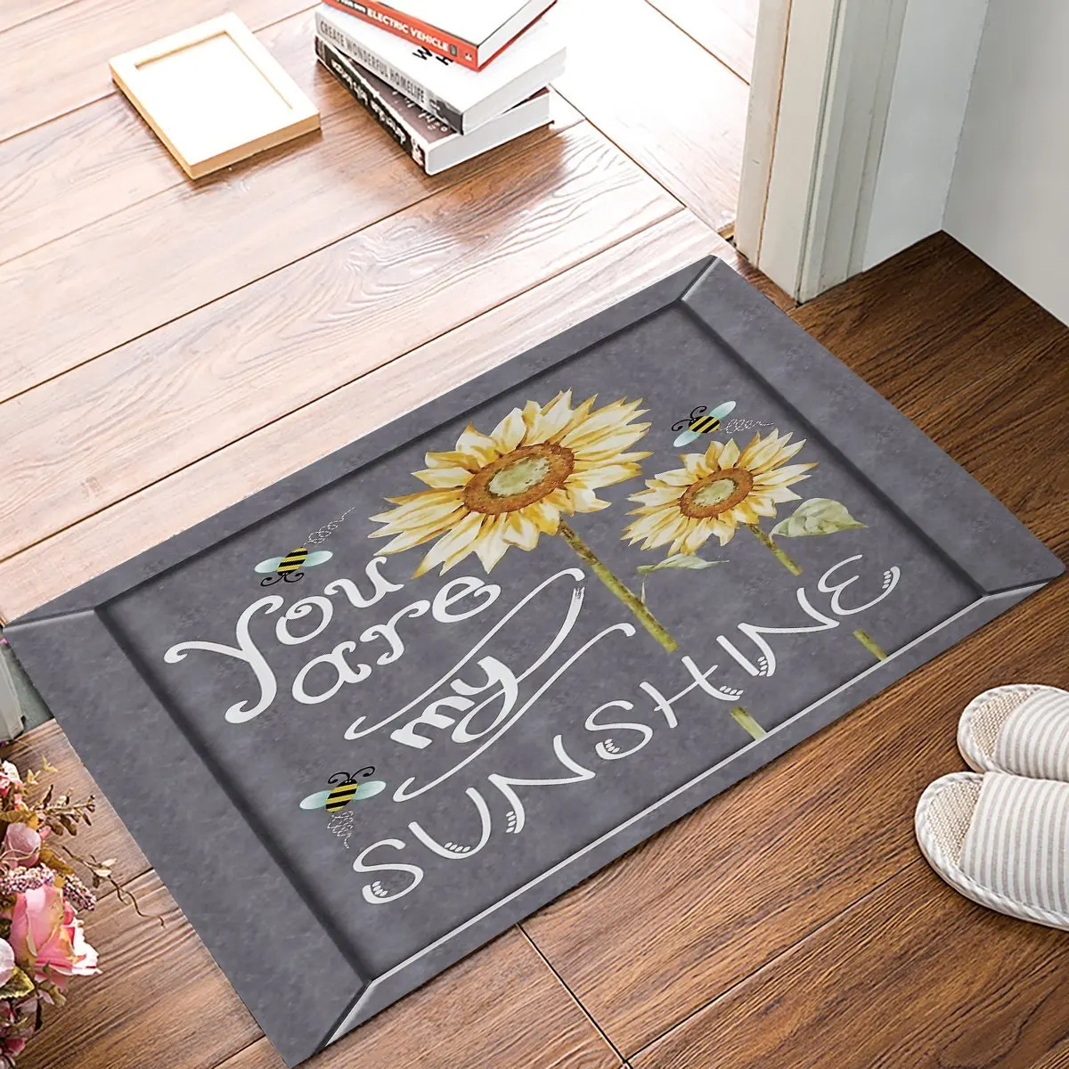 You Are My Sunshine Подсолнух серые дверные коврики для кухни напольный коврик ванной