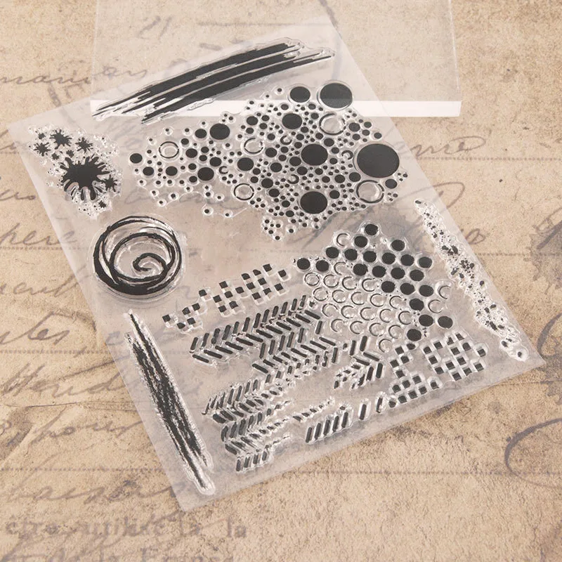 EPASUN DIY Скрапбукинг 2019 прозрачный штамп для изготовления карт TPR фон резиновое