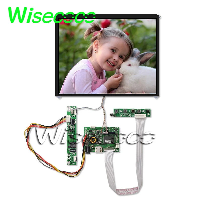 

Wisecoco 9.7 Inch 1024x768 TFT LCD IPS Display For Pad Tablet Raspberry Pi Panel Arcade Screen 30pins LVDs Control Board