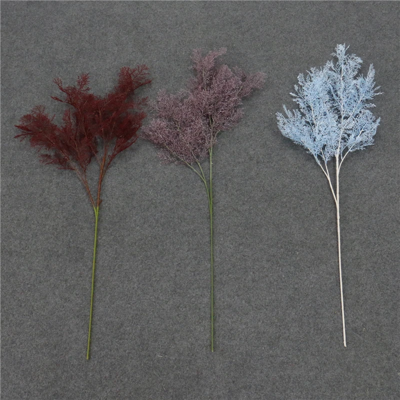 Цветочки для рукоделия TXMON очаровательные 6 веток смога искусственные поддельные цветы растение для украшения дома свадебные Ландшафтные моделирования туман цветы Феникс