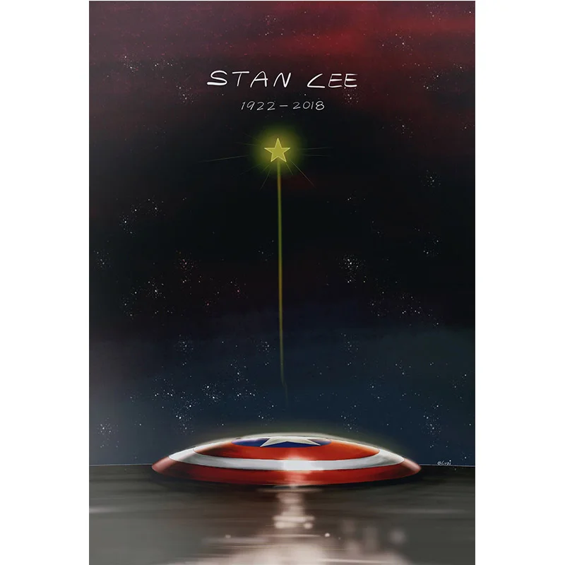 

Stan Lee Canvas Paintings Father Of Marvel Colorful HD Prints Poster On Canvas Wall Art Decoration Abstract Pictures Decor Room