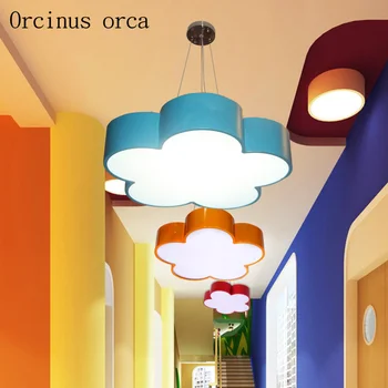 

cartoon Creative Flower Chandelier children's room boys and girls bedroom bedside lamp warm eye led Chandelier free shipping