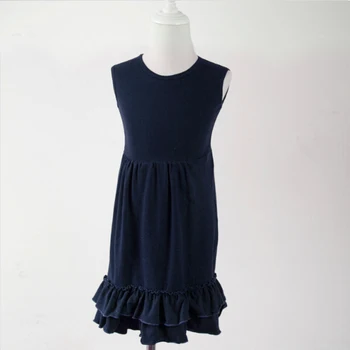 

Dark color Cheap Baby Costumes Kids lovely baby dress double ruffle dance dress formal dress sleeveless sleeveless dress