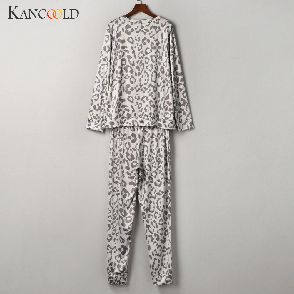 Женский спортивный костюм KANCOOLD комплект из 2 предметов штаны с леопардовым