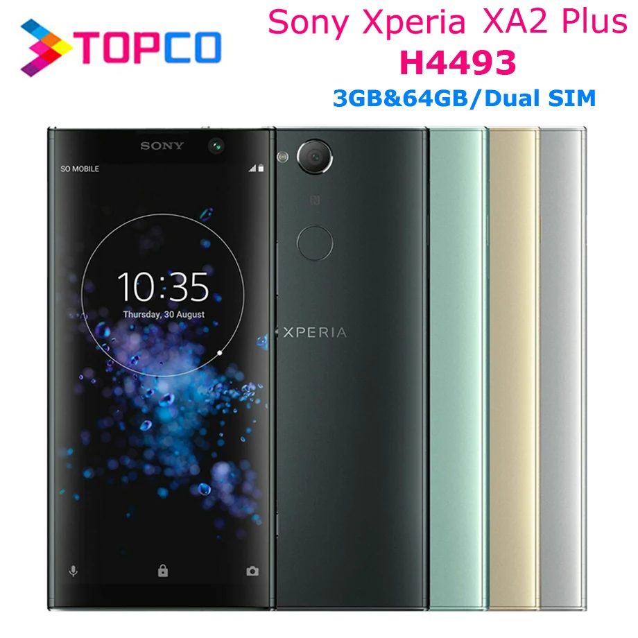 

Sony Xperia XA2 Plus Original Unlocked 4G Android Mobile Phone Dual SIM Octa Core 6.0" 23MP RAM 6GB ROM 64GB NFC