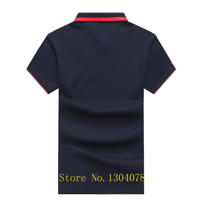 Лето, мужская рубашка поло с коротким рукавом, хлопок, бренд Tace& Shark, полосатая одноцветная 3D вышивка, мужские рубашки поло 3XL