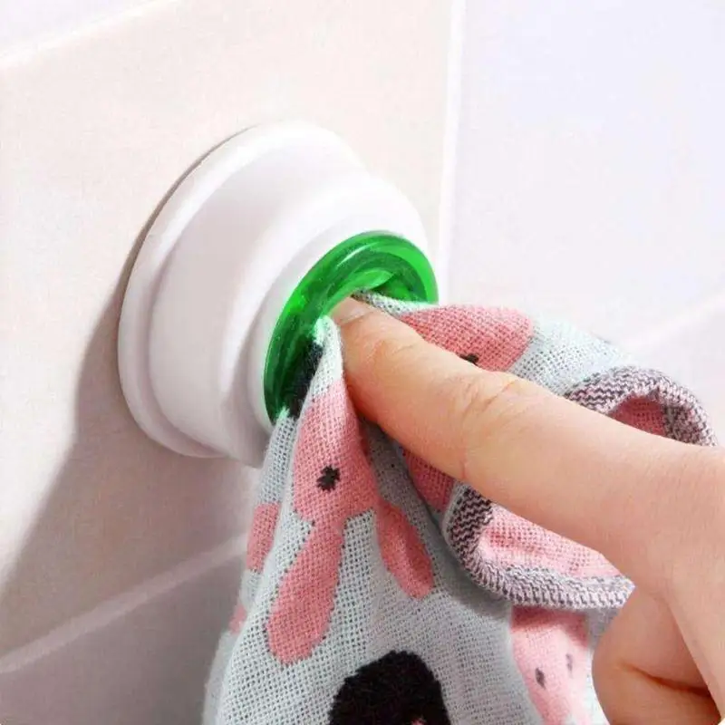 Творческий Self-клеящийся для полотенец клип мульти Применение ткани клип кручок для кухонного полотенца Ванная комната Органайзер