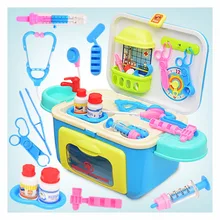 Детский стетоскоп медицинский прибор развивающие игрушки имитаций врача игрушка портативный медицинский шкаф