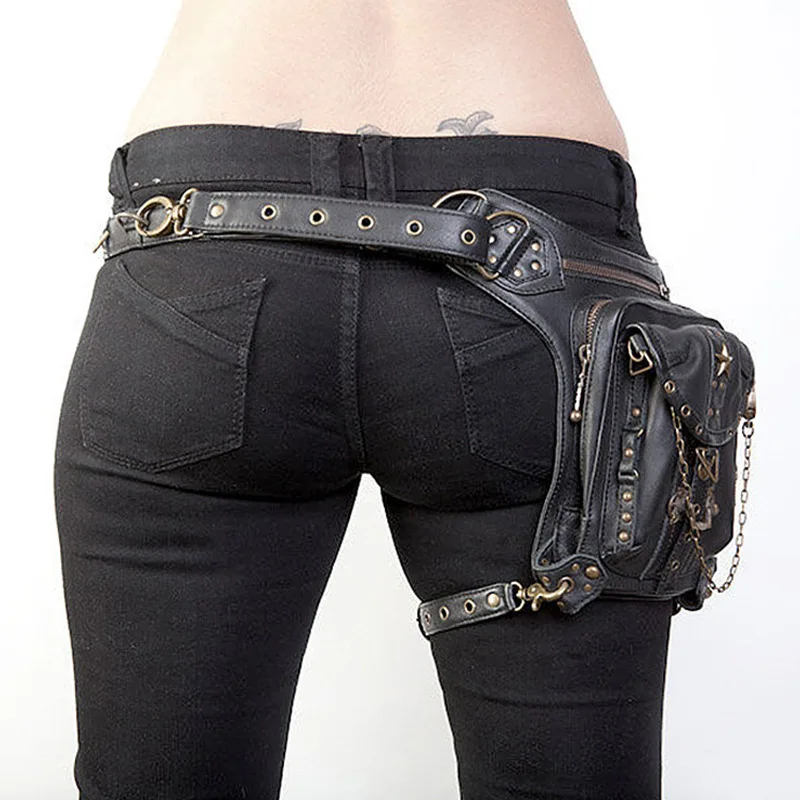 mulheres unisex estilo vitoriano coldre saco retro fanny packs gótico hip sacos