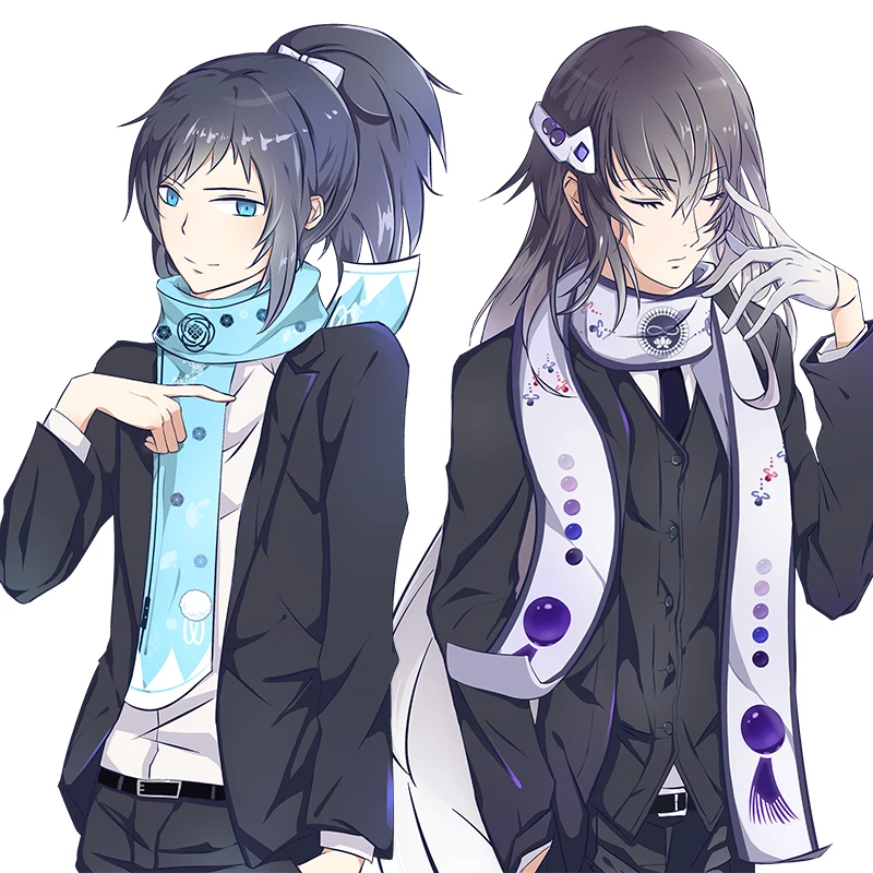 Зимний шарф унисекс аниме Touken Ranbu Online Mikazuki Munechika Kashuu Kiyomitsu Косплей шейный платок