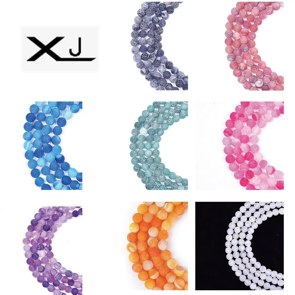 

Natural Weathering Agates Stone Round Loose Beads 4 6 8 10 12MM Pick Size Beads For Jewelry Making DIY Bracelet