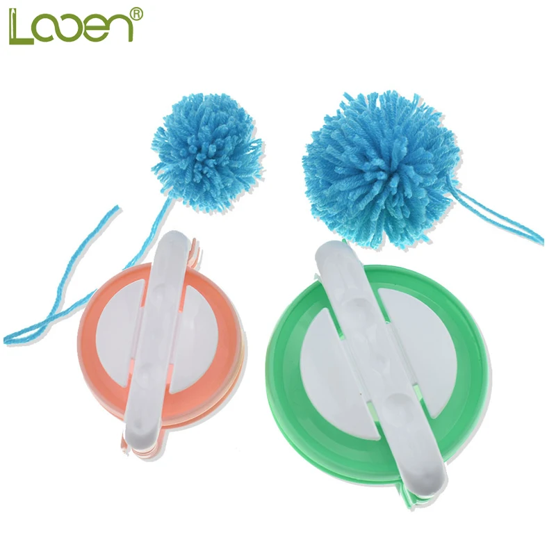 

Looen 1 Set 4 Size Sewing Tools DIY Pompom Maker Fluff Ball Weaving Needle Wool Knitting Yarn Tool Kit Sewing Accessory