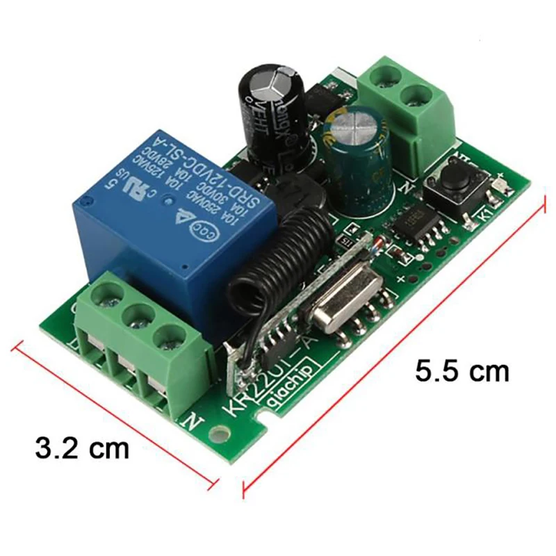Wireless Wall Switch Wall Panel Remote Control Transmitter& Receiver Smart Home For Ceiling Light Lamp Bulb Bedroom Home Livi