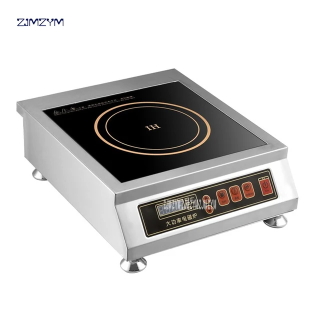 Special Offers F-350D Commercial electromagnetic oven 3500W power induction cooker electric frying stove stir household stainless steel plane
