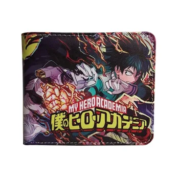 

Anime My Hero Academir Wallets PU Leather Men Purse Dollar Price Card Holder Creative Gifts Students Boys Girls Short Wallet