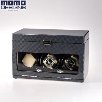 

MOMODESIGNS-Luxury wooden mechanical watch winder Automatic watch winder box watch case storage display