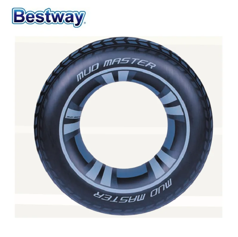 

36016 Bestway 91cm Mud Master Swim Ring 36" Side Radial Pattern Swimming Ring for 10+ Years Old