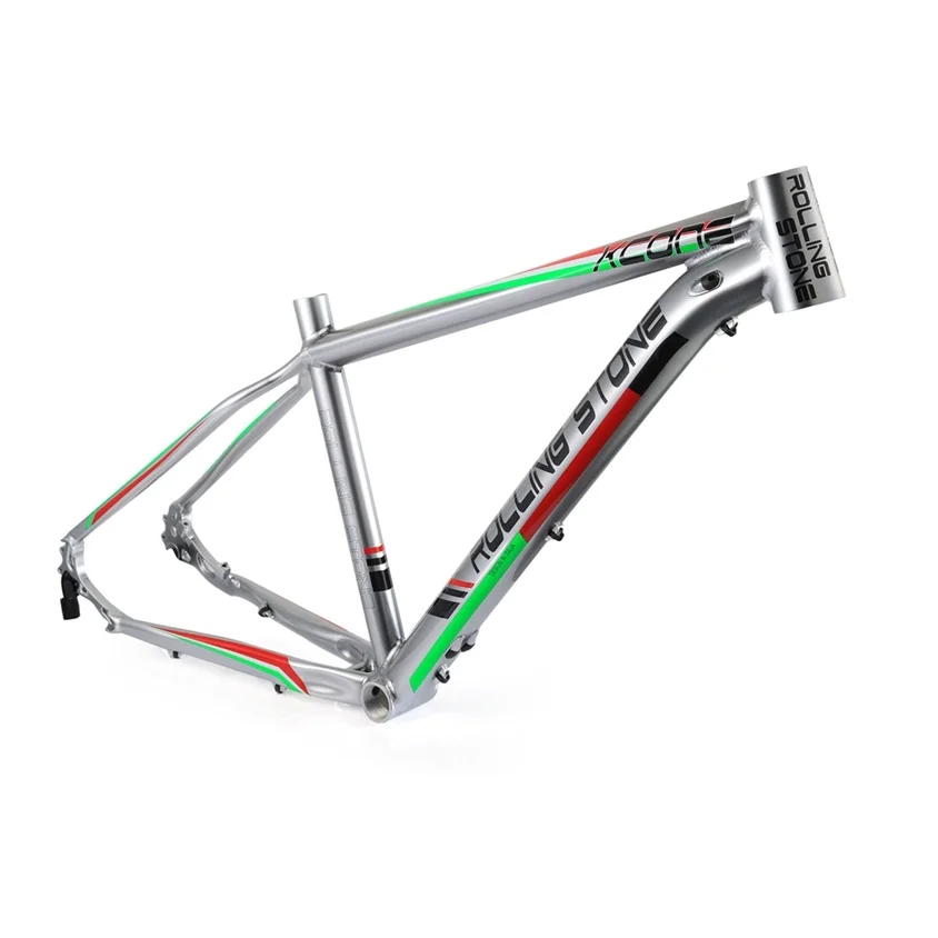 Rolling Stone XC ONE 2" MTB рама 16 17 дюйм(ов) дисковый тормоз Горный велосипед рама - Цвет: Silver Green 17inch