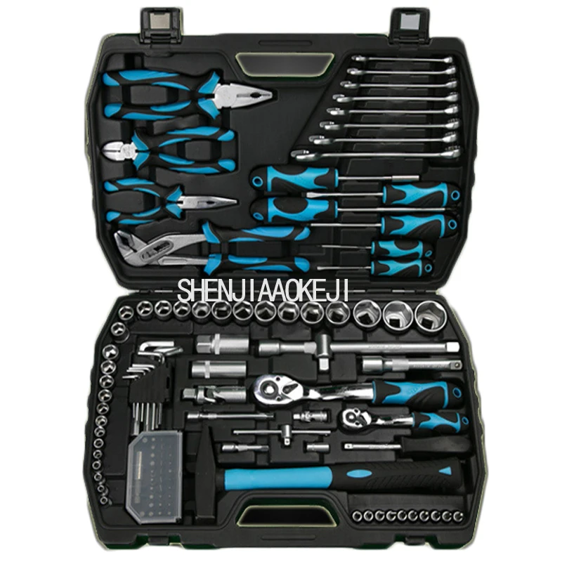 

112pcs/set Truck maintenance tool Auto repair car kit kit Multi-purpose repair kit Portable socket wrench repair tools