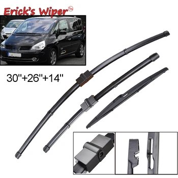

Erick's Wiper Front Rear Wiper Blades Set For Renault Espace IV 2002-2014 Windshield Windscreen Front Rear Window 30"+26"+14"