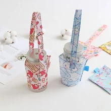 Портативный мультфильм чашки багажные сумки на открытом воздухе молоко/чай/сок/бутылочка для десерта Сумочка Обложка кофе магазин Милая упаковка сумка оптом