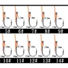 1psc 5 # -14 # Fishhooks Stainless Steel Rigs Swivel Fishing Tackle Lures Pesca Baits Single Hook Combination 5 Hooks Small Hook 3
