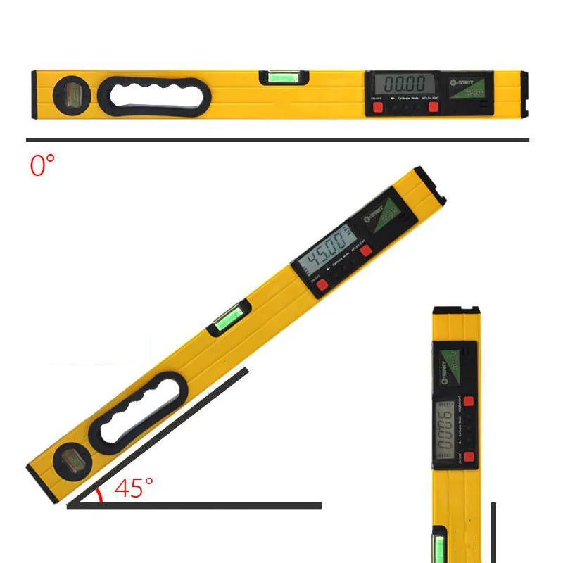 Цифровой Гониометр 0-600 мм цифровой дисплей квадратная линейка Miltre Гониометр ЖК цифровой дисплей уровень линейка транспортира