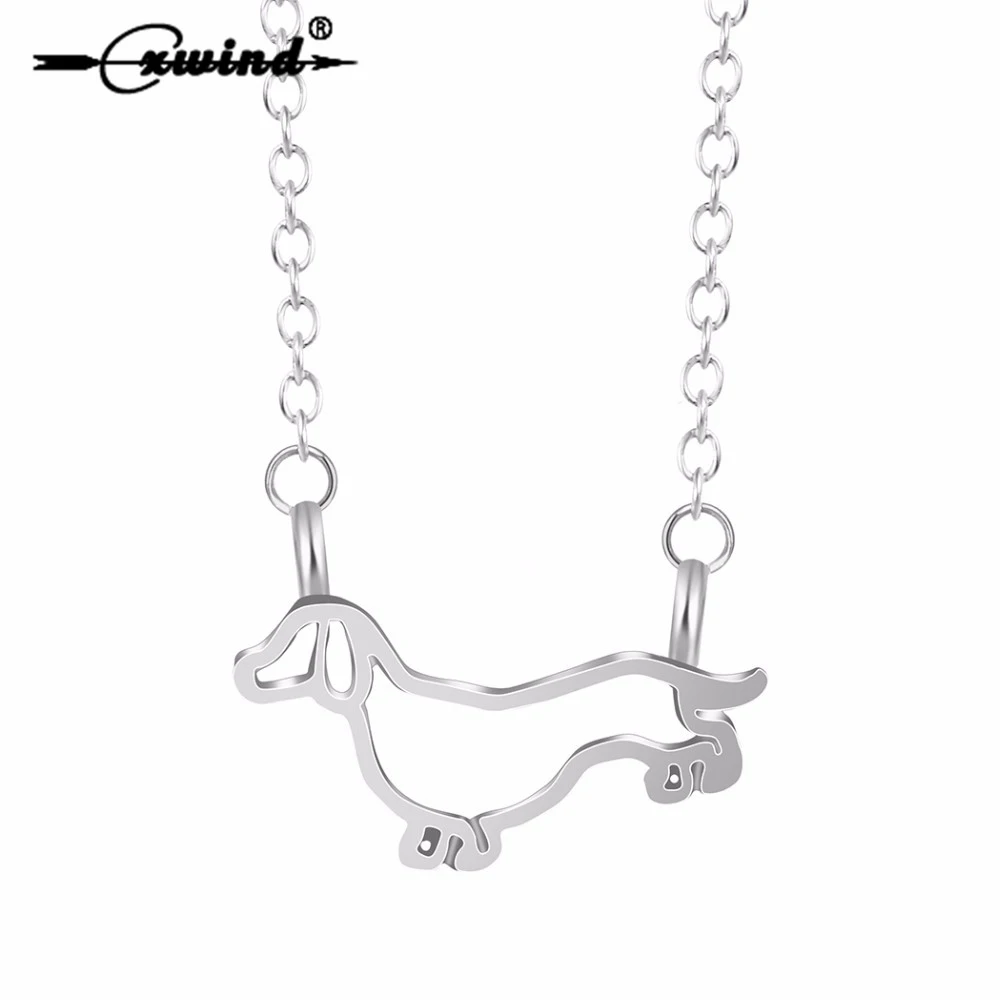 puppy pendant necklace