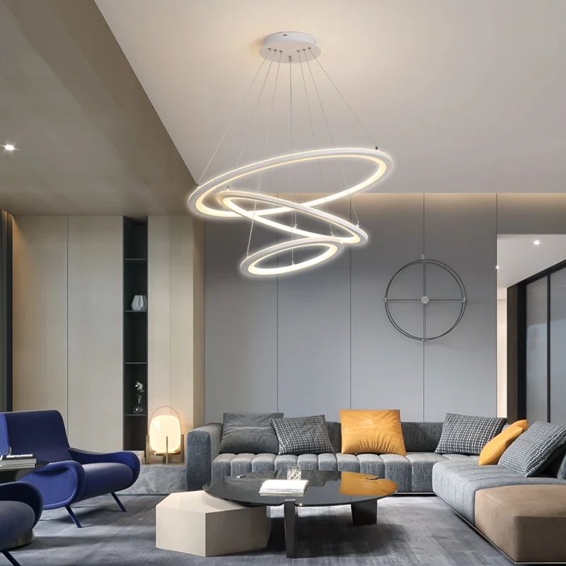 

Modern led pendant lights ring circular light for home bedroom living dining room restaurant fixtures decorative pendant lamp
