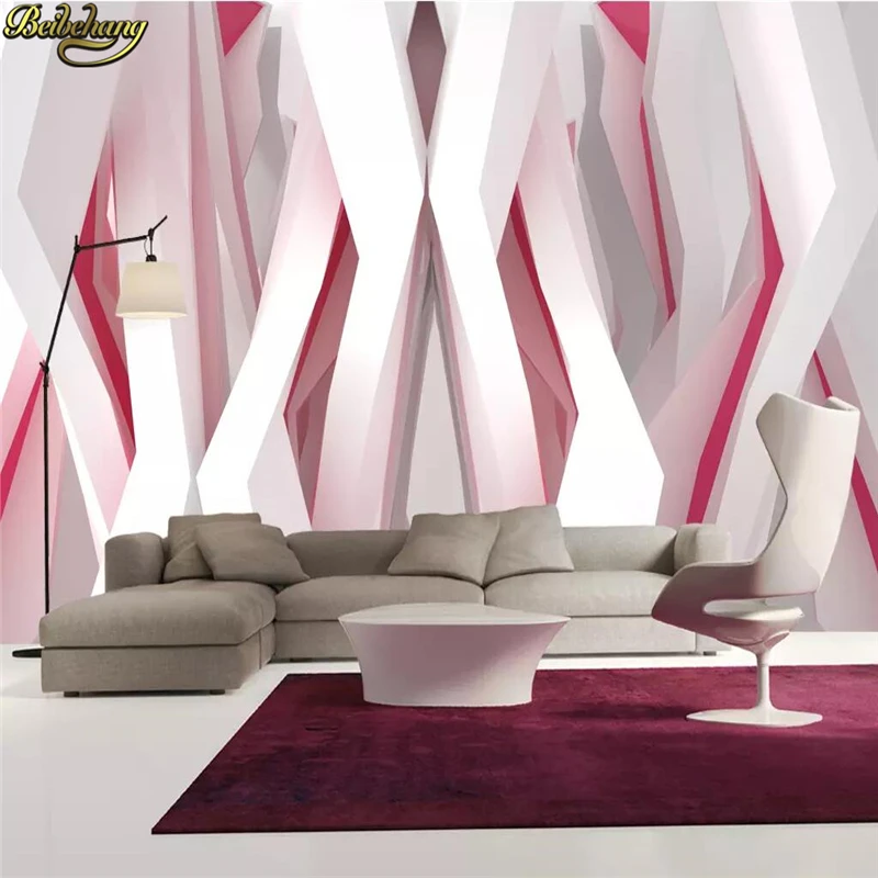 beibehang Custom wallpaper mural 3D modern three dimensional abstract space geometric background wall papel de parede