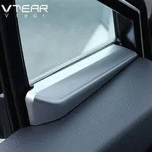 Vtear для Toyota C-HR CHR- карбоновое волокно передняя дверь окно колонна рамка Крышка отделка интерьера молдинги аксессуары