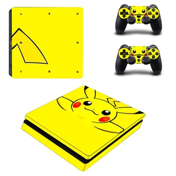 

Pokemon GO Pikachu PS4 Slim Skin Sticker Decal Vinyl for Playstation 4 Console and 2 Controllers PS4 Slim Skin Sticker