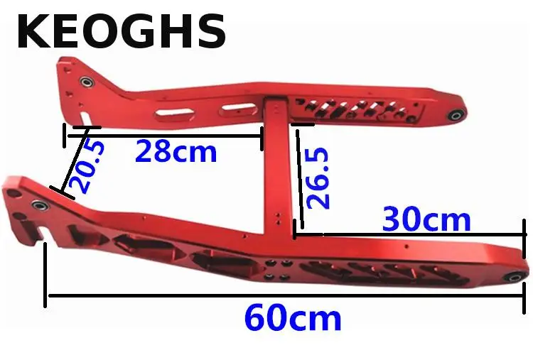 Keoghs мотоцикл скутер задний поворотный рычаг ЧПУ Алюминиевый сплав персональная модификация для Yamaha скутер Bws