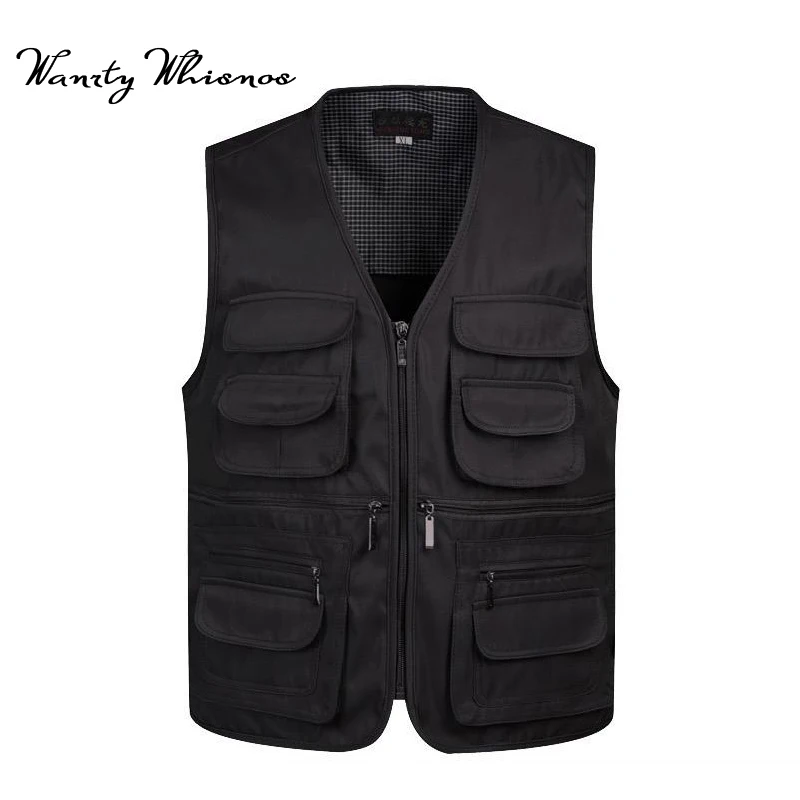 2018 Man Vests Sleeveless Unloading Waistcoat With Many Male Coat