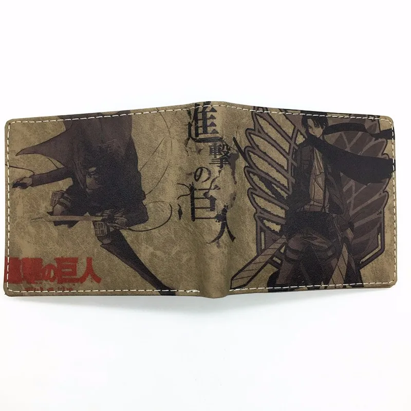 Токийский Гуль/атака на Титанов кошельки с рисунками из комиксов мультяшный кошелек на молнии монета карман 8 держатель для карт