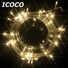 ICOCO распродажа-самая низкая распродажа 30 м 300 светодиодный Сказочный светильник белого цвета для помещений и улицы, вечерние, свадебные, рождественские