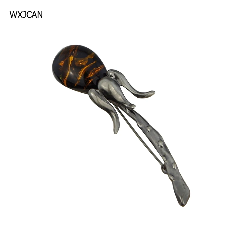 

WXJCAN resin brooch man women Vintage brooches jewelry 75mm*22mm B5604