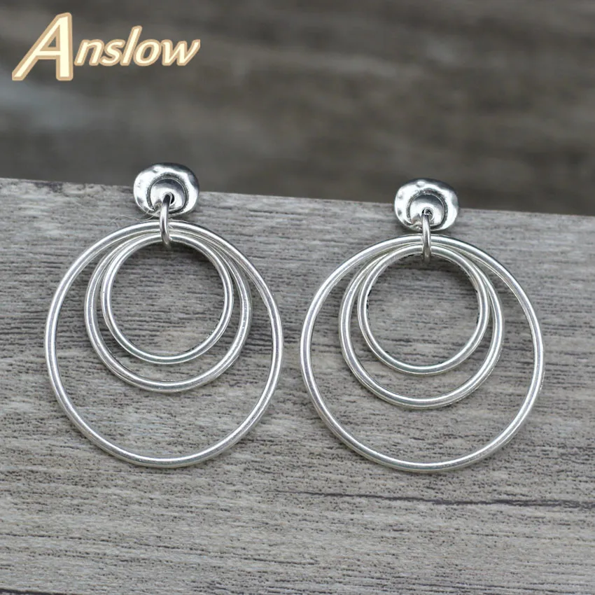 

Anslow Personality Design Fashion Jewelry Classic Style Vintage Round With Round Women Earrings For Party Birthday LOW0116AE