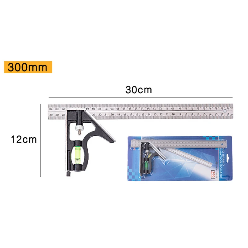 30 см угловой угол Линейки Линейка Регулируемый Многофункциональный деревообрабатывающий измерительный инструмент строительные измерительные инструменты