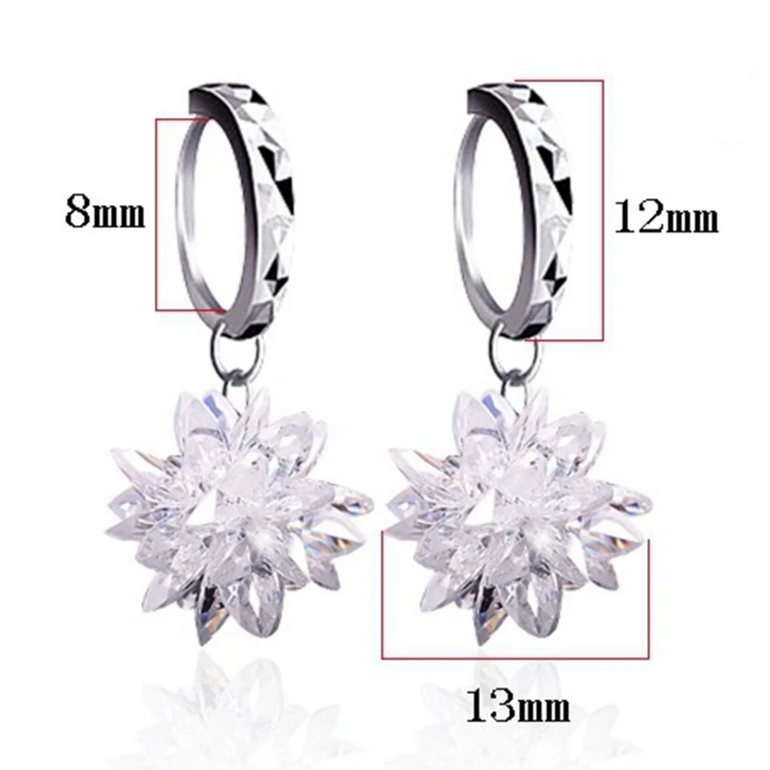 Женские серьги из серебра 925 пробы с камнями|crystal earrings|fashion crystal earringsearrings fashion |