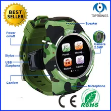 1,54 дюймов водонепроницаемые Смарт-часы phonewatch поддержка вибрировать FM 2G сетевая sim-карта с 2MP камерой для ios android