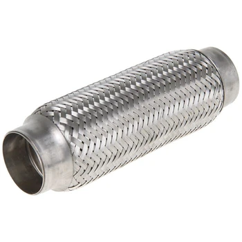 

51x240mm Stainless Steel Braided Flexible Exhaust Pipe Muffler 51mm x 240mm, For all car Muffler corrugation. Repair Tube Joint