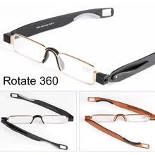 Очки для чтения, TR90 Смола объектива Для мужчин Для женщин из нержавеющей стали для чтения eyeward 360 Flex+ 1,0~ 4,0 Мощность Чехол очки для чтения, в стиле ретро