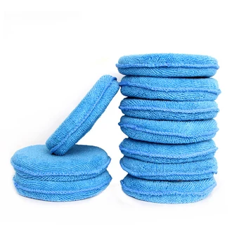 

Soft Microfiber Car Wax Applicator Pad Polishing Sponge for apply and remove wax Auto Care 5pcs or 10pcs for choice
