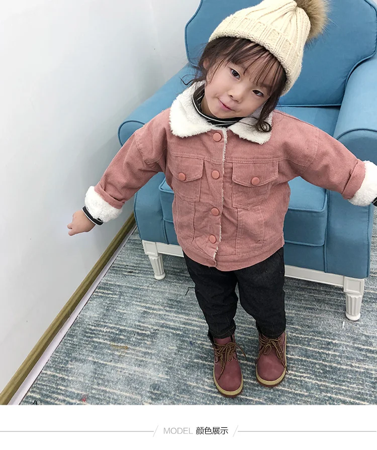 

2018 New Winter Item Girl Casual Fleece Warm Coat Three Colors