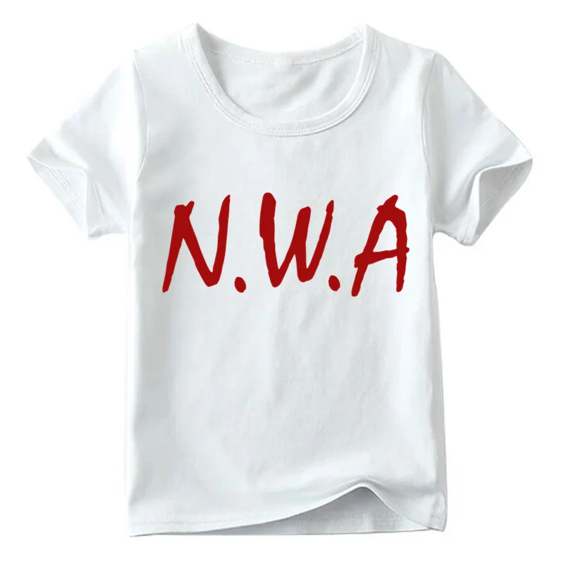 Одинаковые комплекты для семьи Футболка с принтом NWA Straight Out Compton Одинаковая одежда для семьи Забавные футболки для детей, мужчин и женщин - Цвет: 558C
