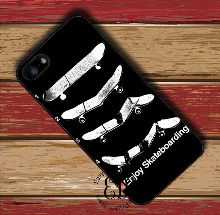 enjoy skateboarding case for iphone X 4s 5 5s SE 5c 6 6s 7 8 Plus